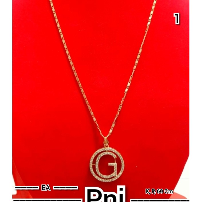 Kalung Plus Liontin Permata Mewah (COD)