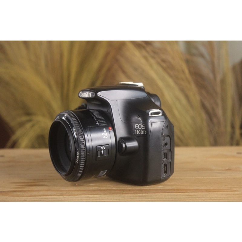 KAMERA CANON 1100D LENSA FIX MURAH HASIL BOKEH