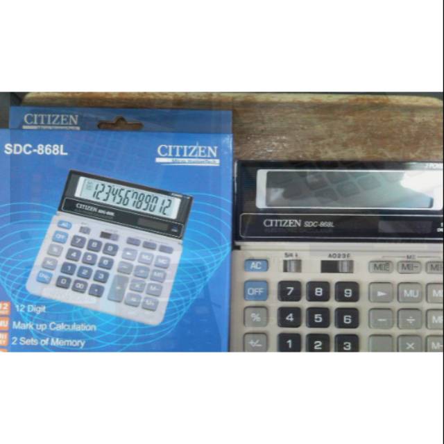 

Calculator citizen SDC 868 12 digit