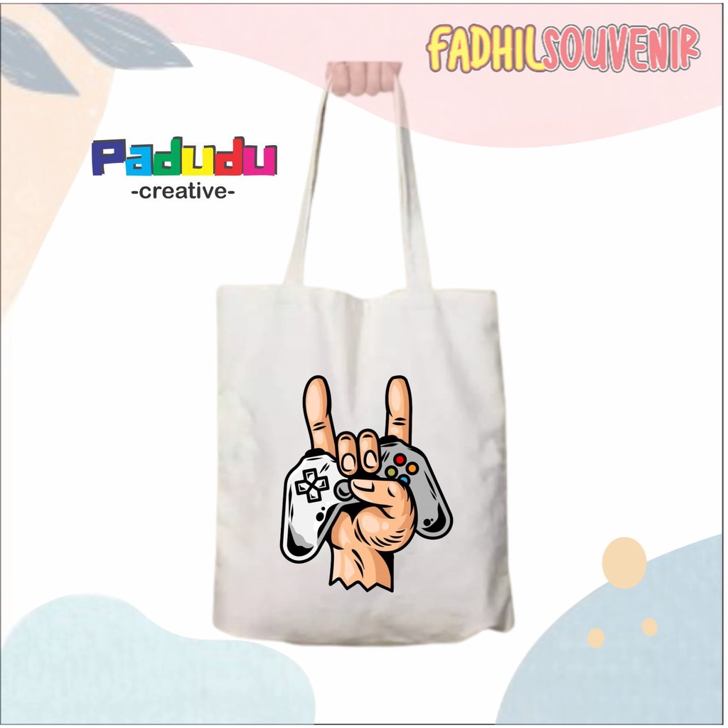 PS 5 Playstation Totebag Vintage Aesthetic Tas Wanita Resleting Fadhilsouvenir