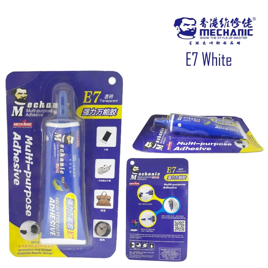 

LEM JELLY MECHANIC E7 [50ML] WHITE SUPER LENGKET ORIGINAL