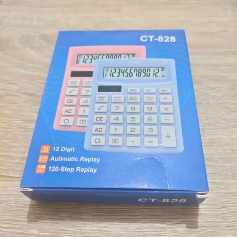 Kalkulator CT-828 CHECK &amp; CORRECT / Calculator CT828 12Digit Warna