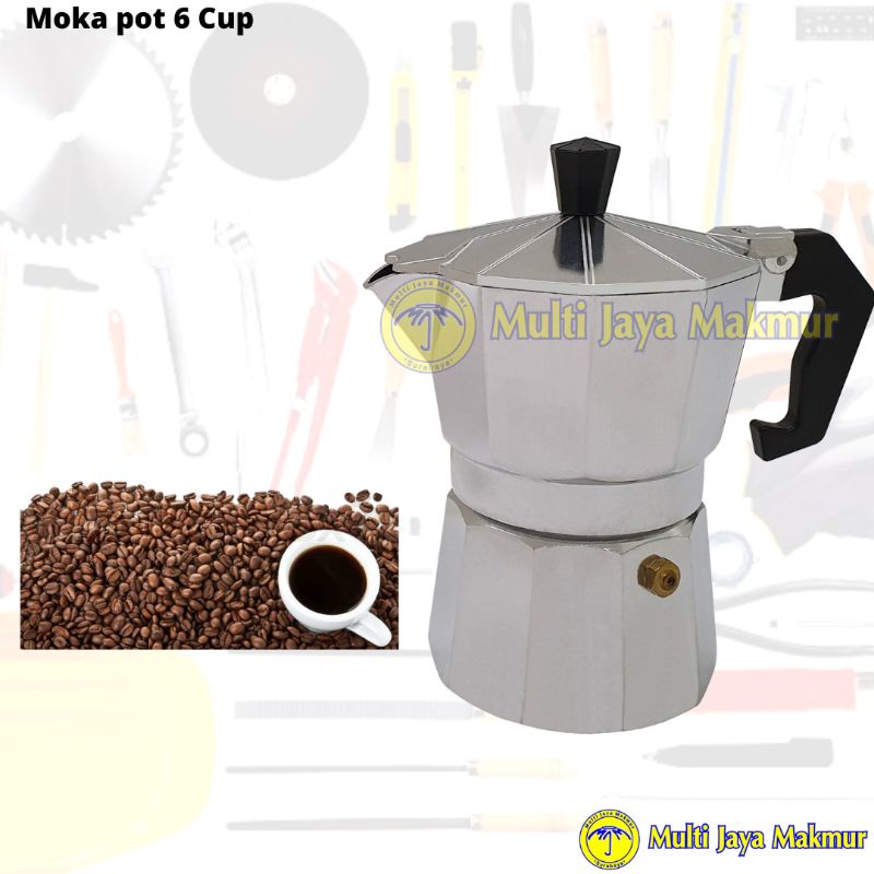 MOKA POT 6CUP/ EKSPRESSO MAKER/ TEKO KOPI 300ML
