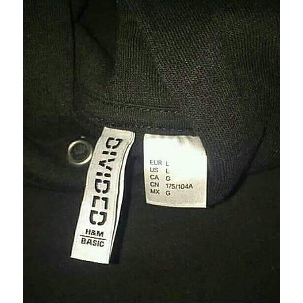 tag hoodie h&m original