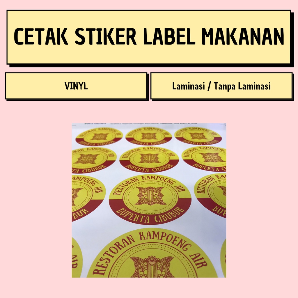 

Stiker Label Makanan
