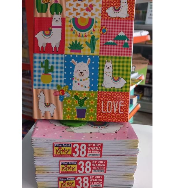 

LANGSUNG ATC.. Buku tulis A5 KIKY 38 garis /pck 10 buku
