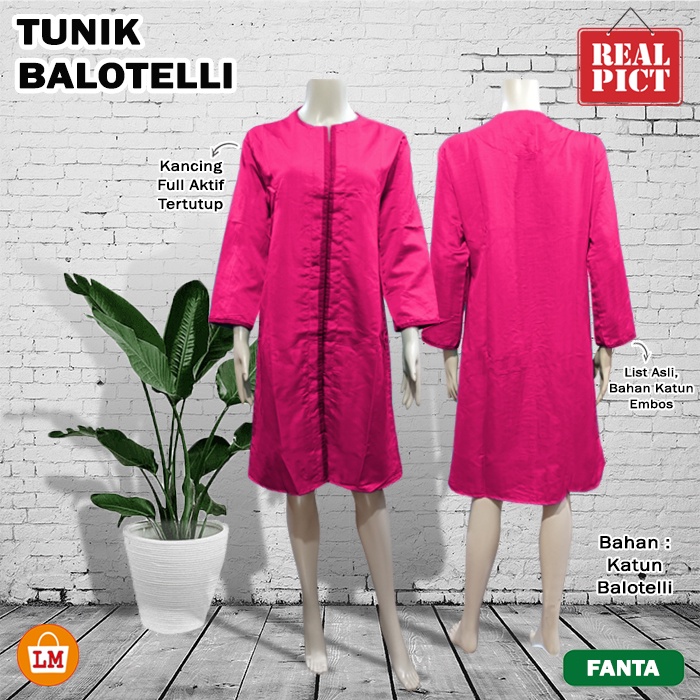 Baju Atasan Wanita Muslim TUNIK BALOTE Jumbo Bahan Katun Balotelli TERMURAH TERLARIS KEKINIAN LMS 27451 27454