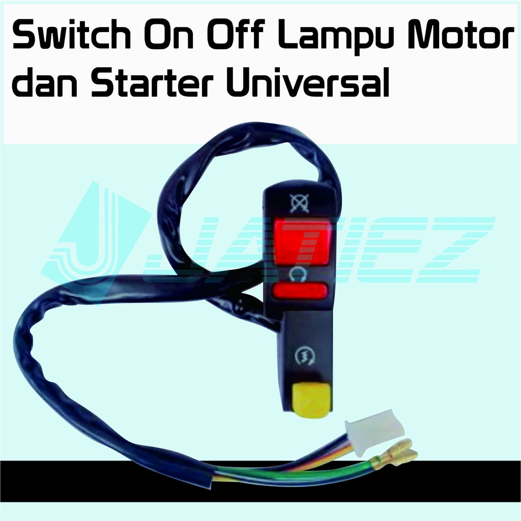 Saklar On Off Switch On Off Lampu Motor dan Starter Universal