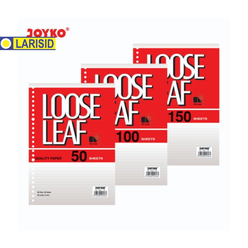

JOYKO LOOSE LEAF B5 LINES KERTAS FILE BINDER JOYKO GARIS 7026 - 100 LEMBAR
