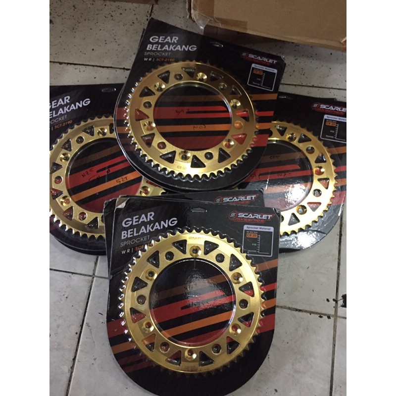 gear belakang yamaha wr155 WR 155 scarlet mx series