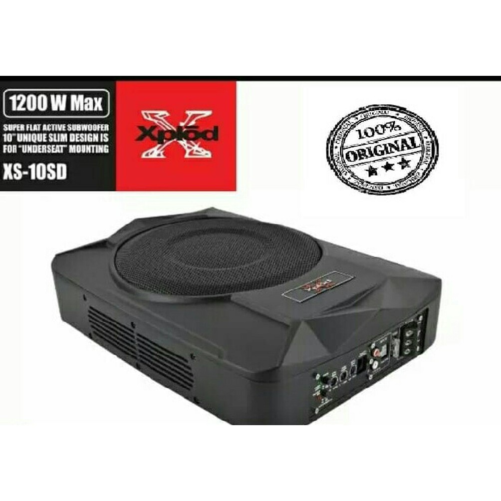 N E W  PROMO....    Subwoofer Kolong slim Xplod 10" XS-10SD Murah dan Berkualitas