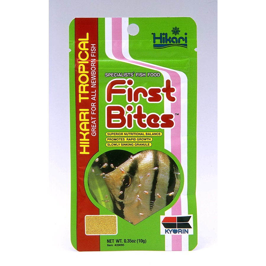 Hikari First Bites Bite 10g Makanan Pakan Pelet Anak Baby Burayak Ikan