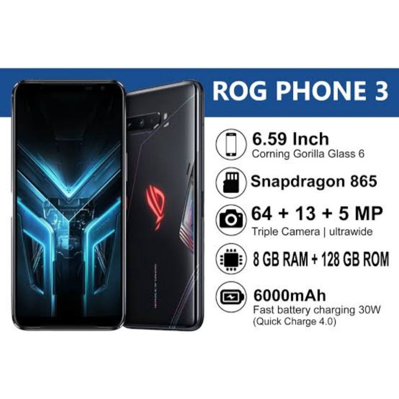 ASUS ROG PHONE 3 ( SECOND minus LCD dan baterai)