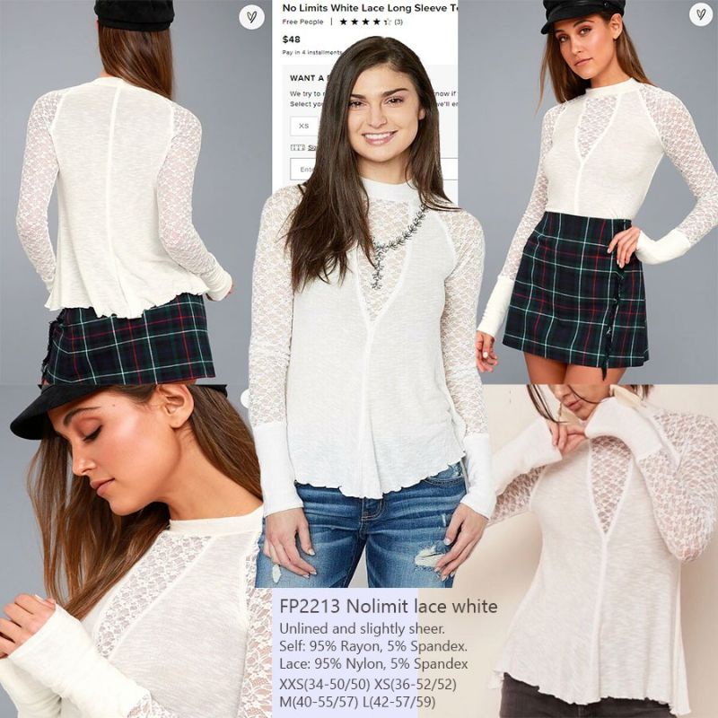 FP2213 NOLIMIT LACE TOP