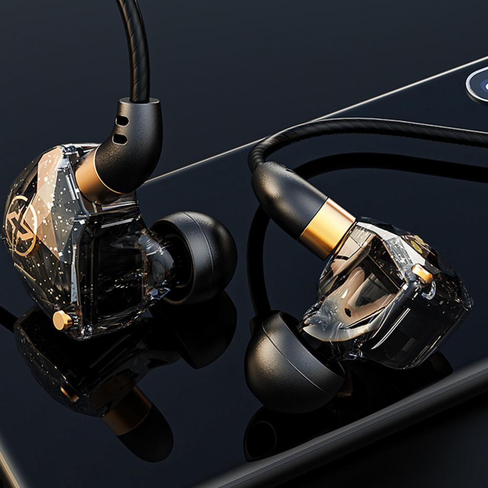 Baru X6 Deep Bass Headset Earphone Musik Gaming Headphone Monitor Kabel 3.5mm Bungkus In-Ear Subwoofer Bass Berat