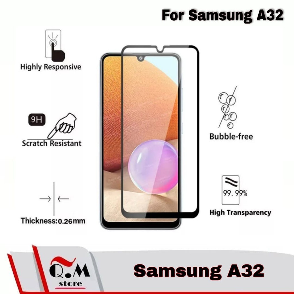 Tempered Glass Layar Samsung A32 / A52 / A72 Screen Guard Premium Pelindung Layar Depan SAMSUNG GALAXY A32