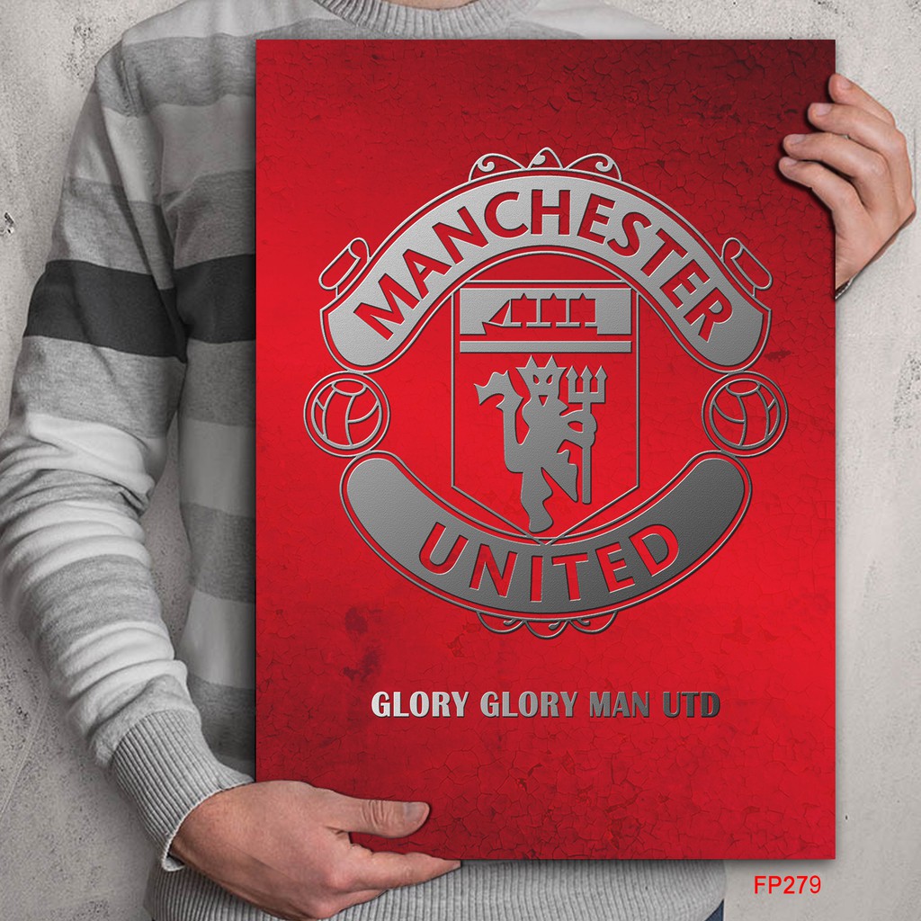 Home Decor MANCHESTER UNITED Hiasan Dinding Kayu Poster Klub Paul Pogba MU Man Utd Football Sepakbol