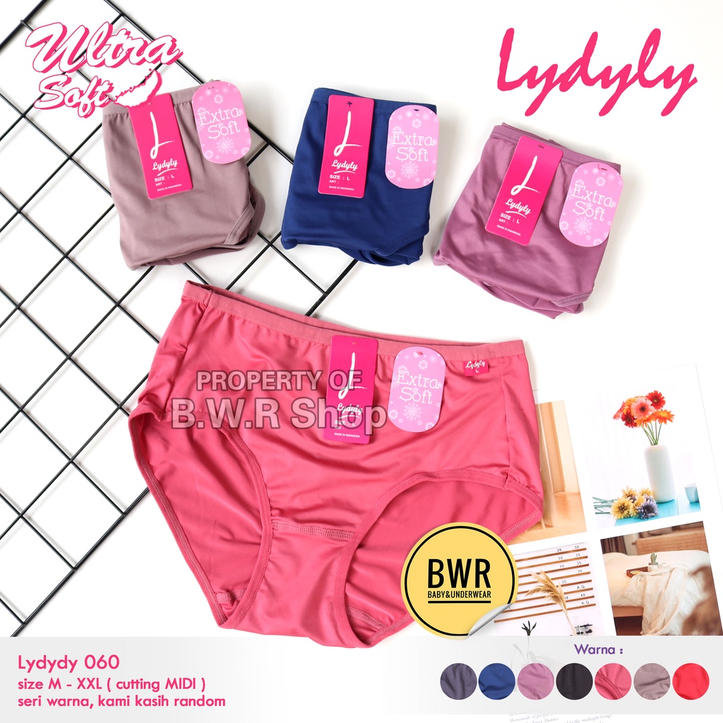 CD LYDYLY L060 Basic Midi / Celana Dalam Remaja Wanita Dewasa 060 Extra Soft | Bwr