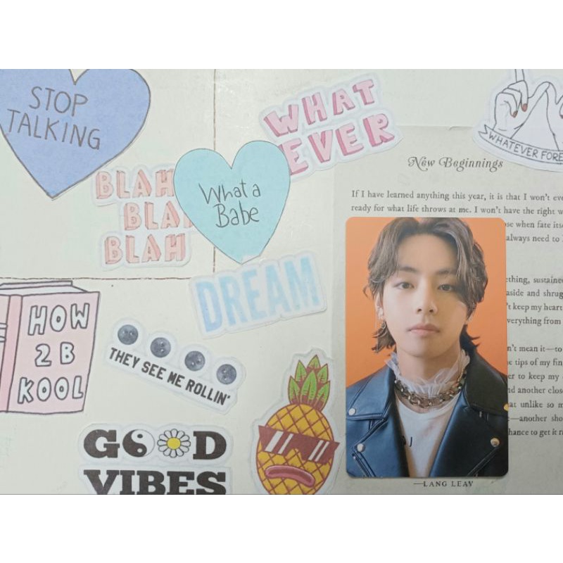 OFFICIAL PHOTOCARD BTS V TAEHYUNG BUTTER CREAM