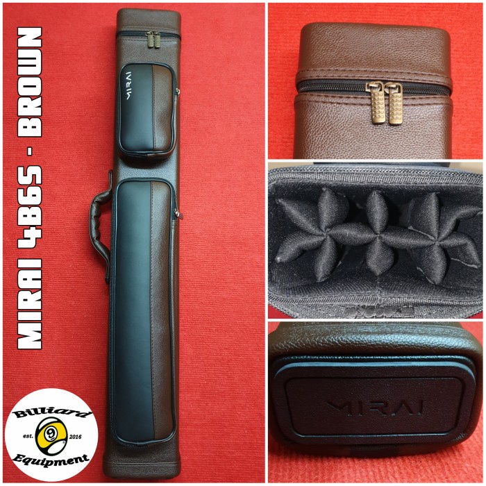 Mirai 4X6 - Brown Tas Billiard Cue Case Billiard