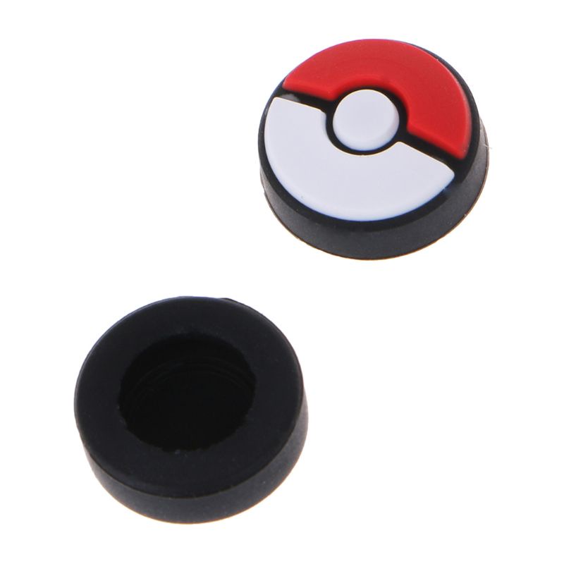 Btsg 2Pack Topi Grip Jempol Analog Cover Pelindung Joystick Kartun Untuk Case for Switch NS Controller Thumbstick for Pok
