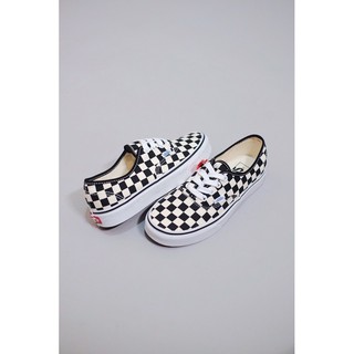 blue checkered old skool vans