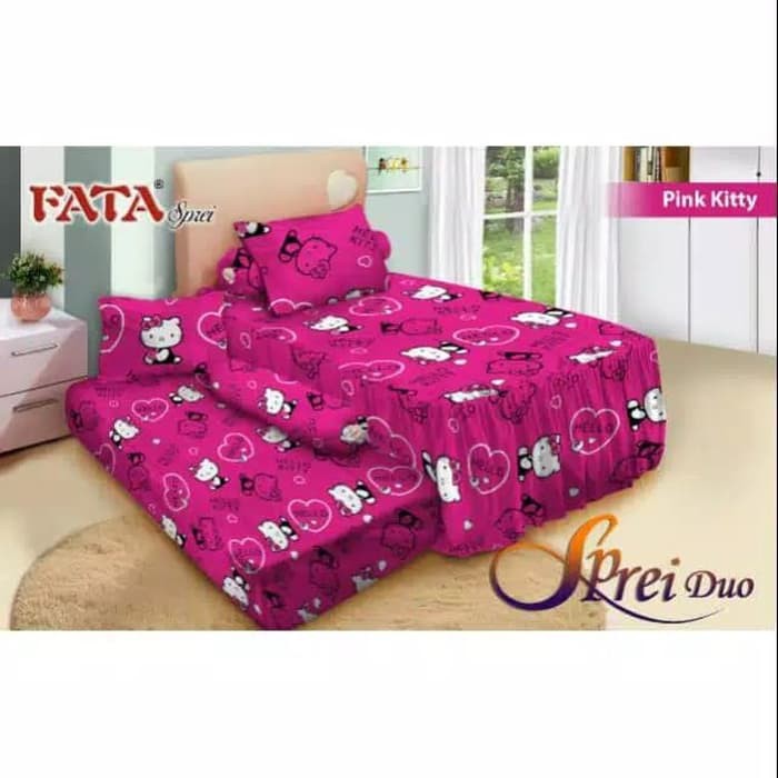 SPREI FATA DUO 2in1 BED SORONG HELLO KITTY 120x200
