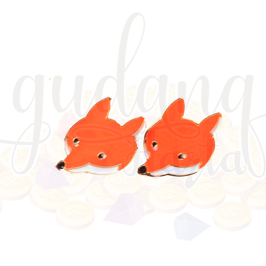 Anting Tusuk Kerudung Merah Red Riding Hood Wolves Foxes GH 203358