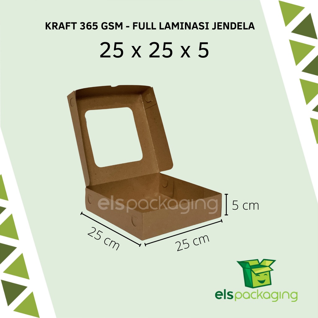 

Dus Coklat Kraft Pizza Besar Murah Kekinian Premium Dus Laminasi Jendela 25x25x5