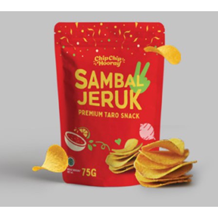 CHIP CHIP HOORAY KERIPIK UBI SINGKONG 75G| SNACK CEMILAN DIET SEHAT MADU UNGU