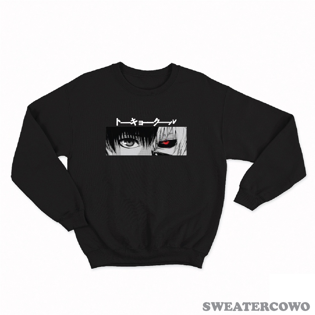 Sweaterpolos Basic Sweater TOKYO GHOUL ( Sablon ) Unisex Pria &amp; Wanita