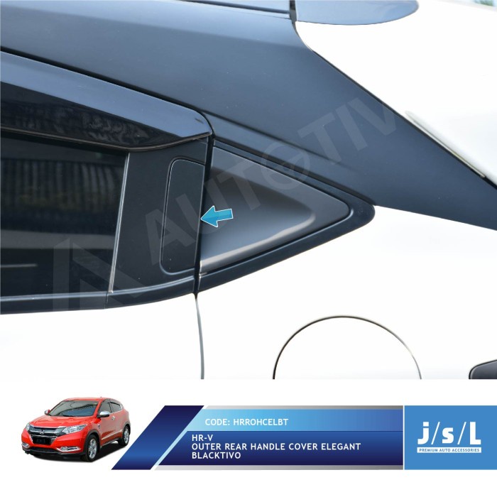 Aksesoris Fariasi Tambahan Mobil Honda HRV Handle Cover Belakang Krom JSL/Handle Cover Blacktivo ori