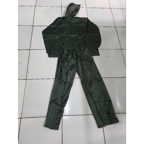 Rain coat Hijau |Jas hujan biway |Stelan jas hujan biway |Jas hujan baju | jas hujan