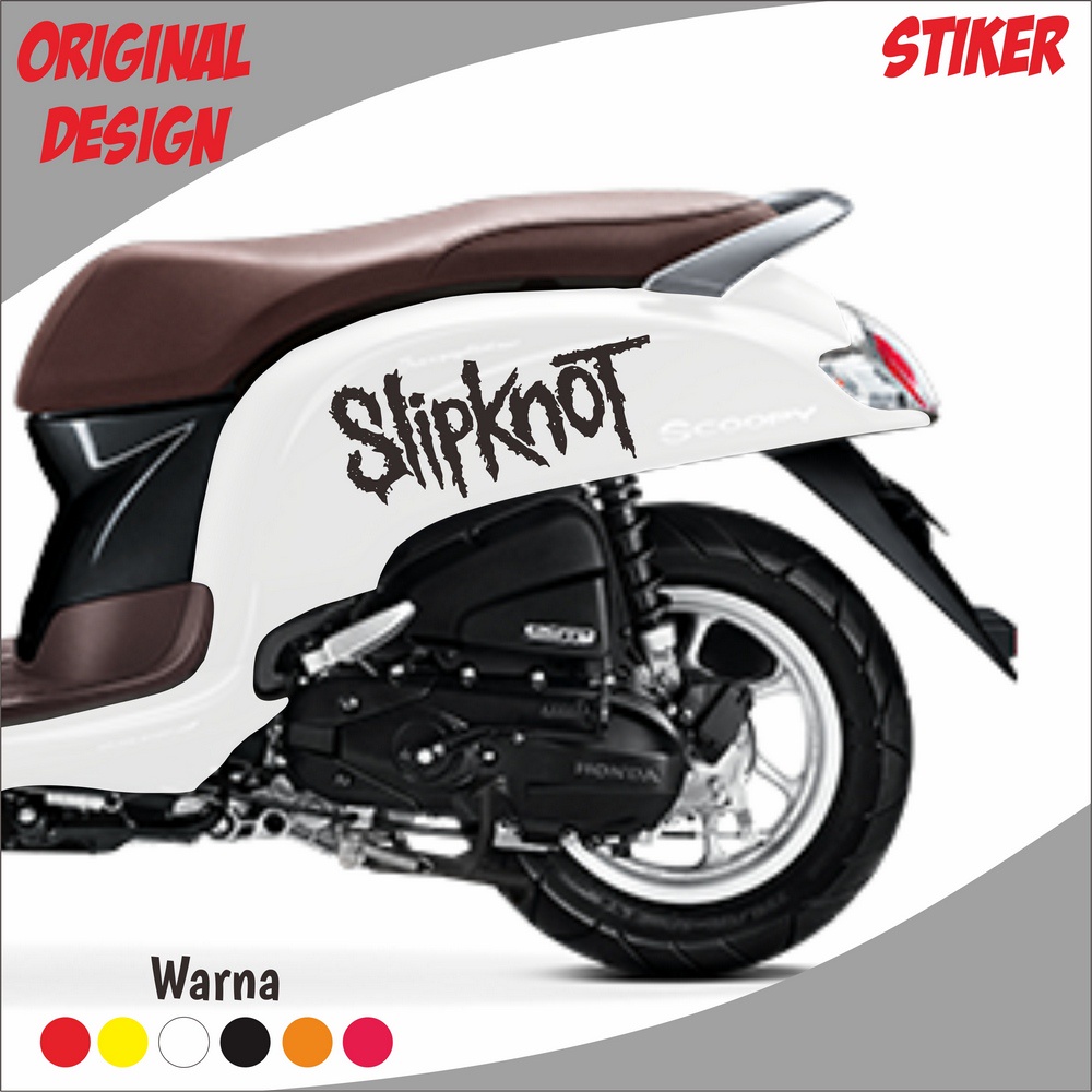 BISA CUSTOM NAMA /Sticker Scoopy SLIPKNOT Satu Set /all varian