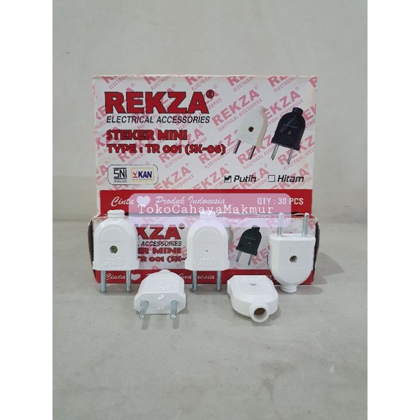 Steker Gepeng Rekza / Steker Mini / Colokan Listrik/ Stop Kontak/ Plug