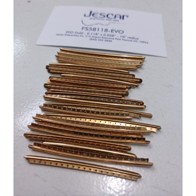 Fret gitar Jescar FS58118 radius 10 inch Evo Gold Jescar Premium 24 Fret