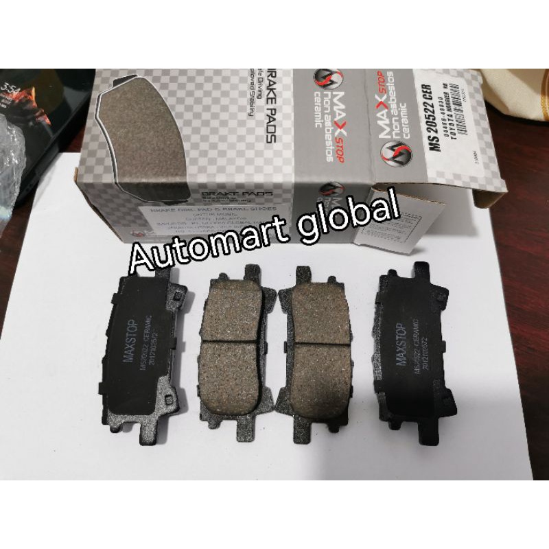 Brake pad kampas rem belakang toyota harrier ceramic