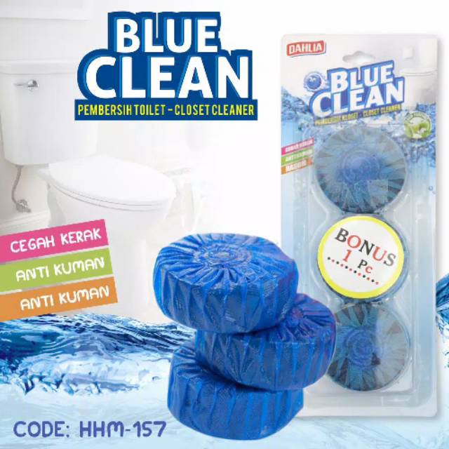 Dahlia blue clean pembersih closet isi 3