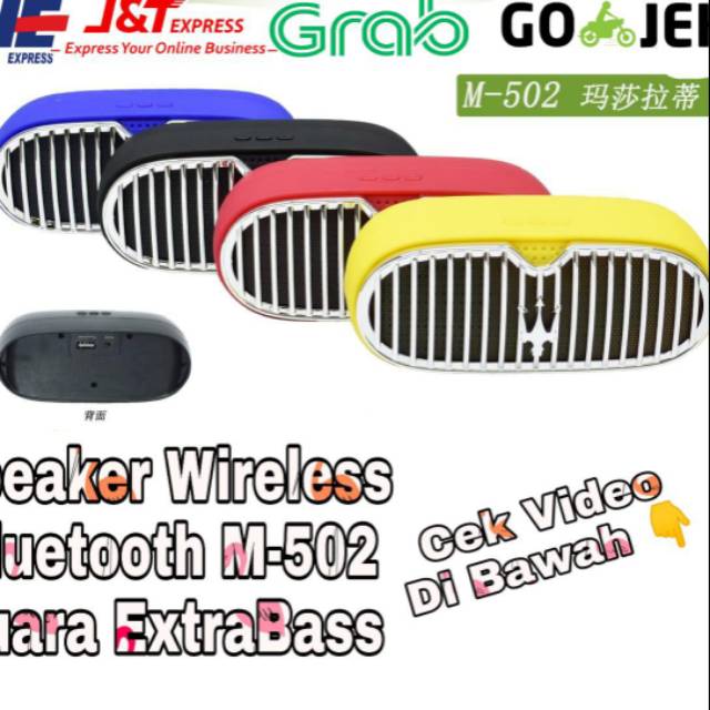 SPEAKER BLUETOOTH M-502 BT WIRELESS PORTABLE SUPER BASS