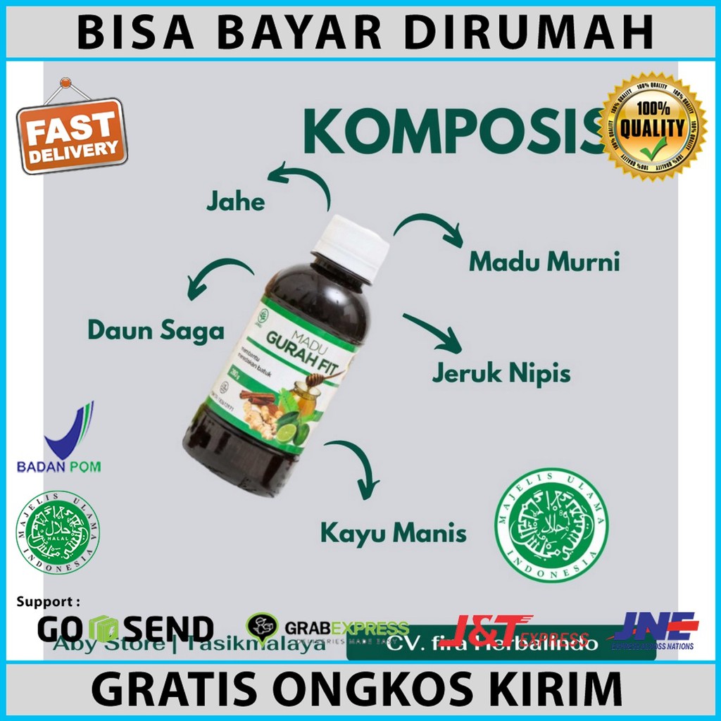 

obat bronkitis ampuh / obat herbal bronkitis / MADU GURAH FIT GURAHFIT 100% ORIGINAL/alby_herbal_jak