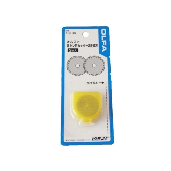 

rtc OLFA XB194 (PRB28-2) Refill 28 mm untuk Pisau Potong Tiket Rotary Perforated Cutter 235B