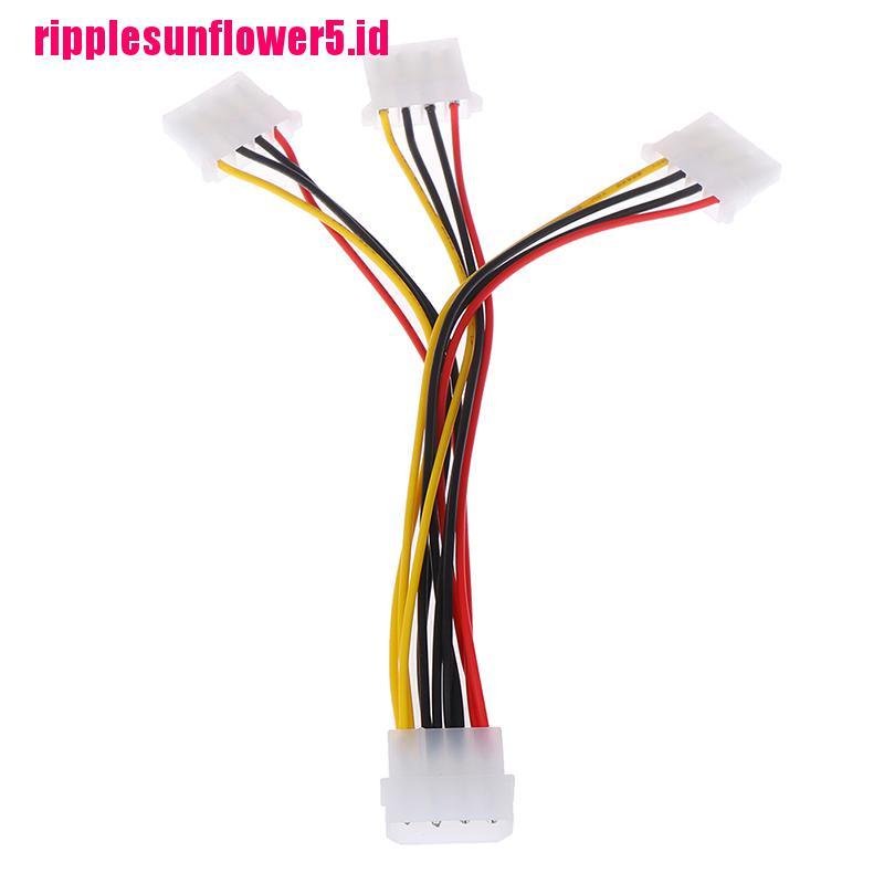 Kabel Adapter Splitter Power Supply Molex IDE 1-to-3 4 Pin