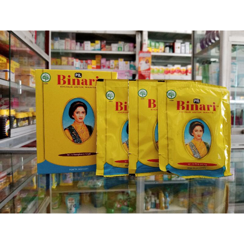 PIL BINARI 1 SACHET @12 PIL | Obat Herbal Wanita - ED 01/2028