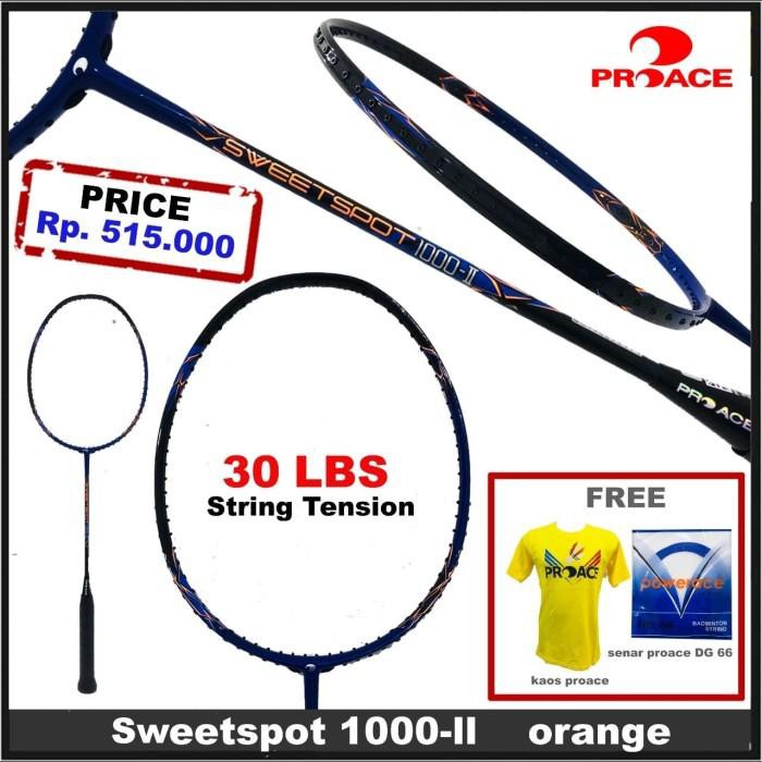 mantul habis badminton PROACE SWEETSPOT 1000 II RAKET BADMINTON ORIGINAL