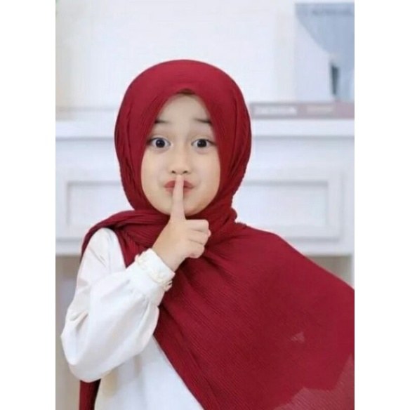 hijab pashmina plisket anak terlaris