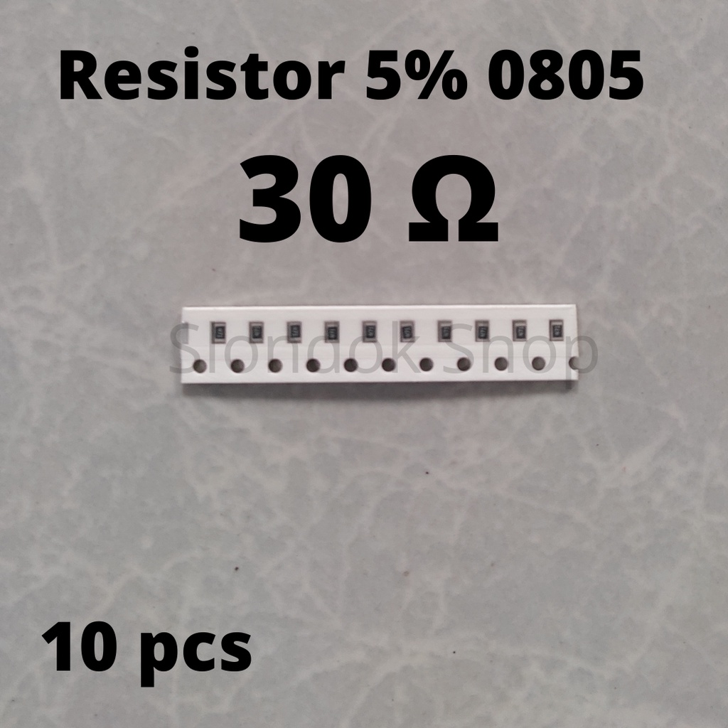 Resistor SMD 0805 30R / 30 ohm 5% @10pcs