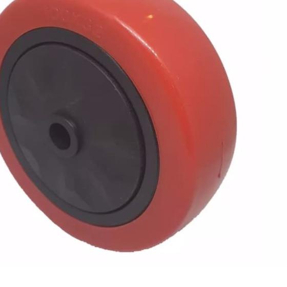 Roda PU Merah Wheel only Medium Duty RHJ-TW 3"