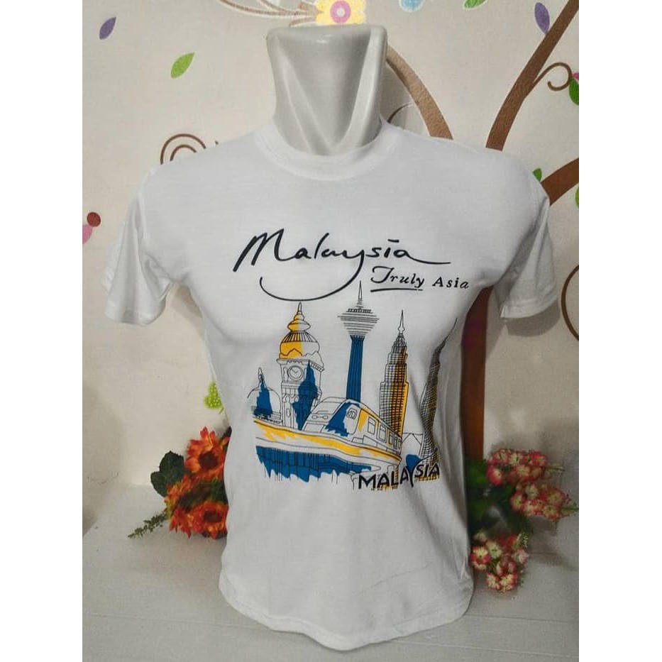 Baju Kaos Souvenir Malaysia - Motif Random