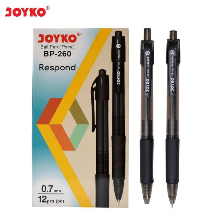 

Ball Pen Pulpen Pena Joyko BP-260 Respond 0.7 mm 1 Box 12 Pcs AP181
