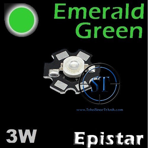 High Power LED 3W Epistar Biji LED Super Bright Warna + PCB led Bintang HPL Akuarium Aquascape Terang Maksimal